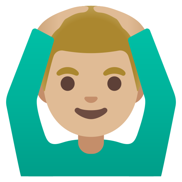 Emoji U1f646 1f3fc 200d 2642