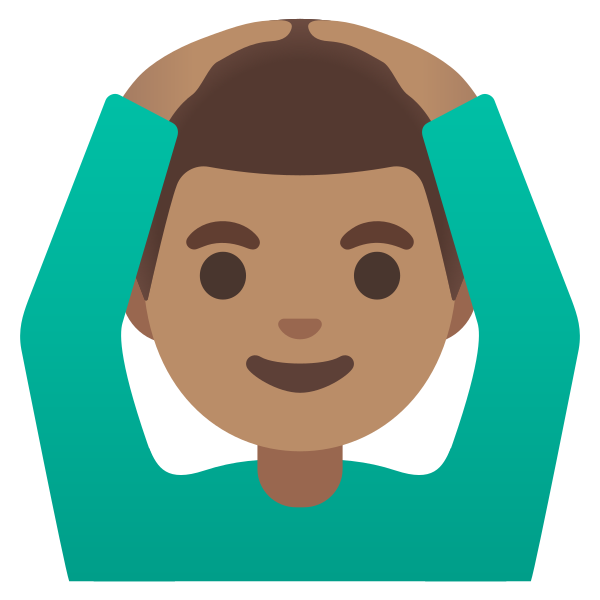 Emoji U1f646 1f3fd 200d 2642