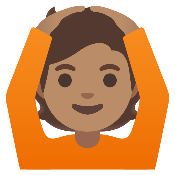Emoji U1f646 1f3fd