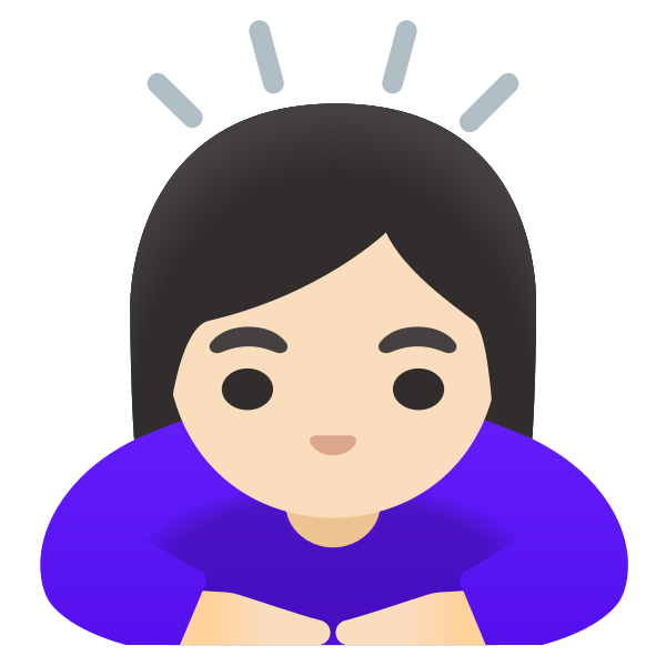 Emoji U1f647 1f3fb 200d 2640