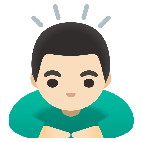 Emoji U1f647 1f3fb 200d 2642
