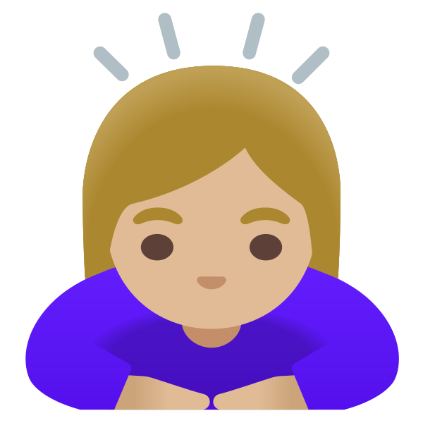 Emoji U1f647 1f3fc 200d 2640