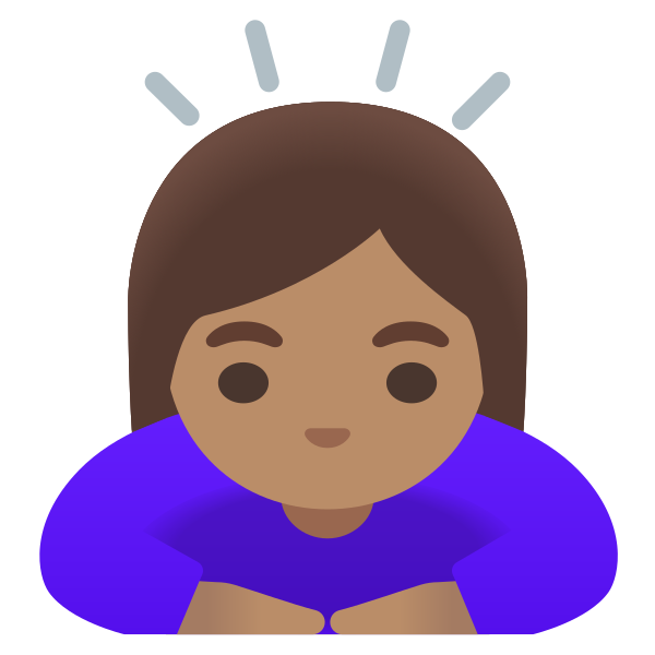 Emoji U1f647 1f3fd 200d 2640