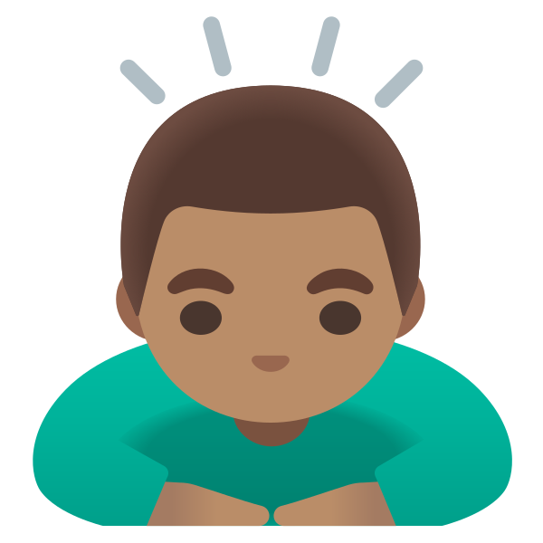 Emoji U1f647 1f3fd 200d 2642