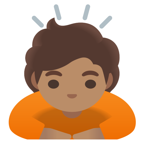 Emoji U1f647 1f3fd
