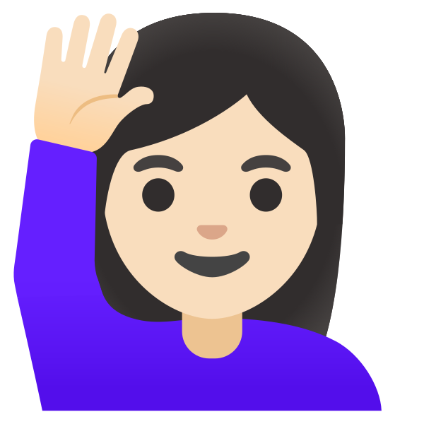 Emoji U1f64b 1f3fb 200d 2640