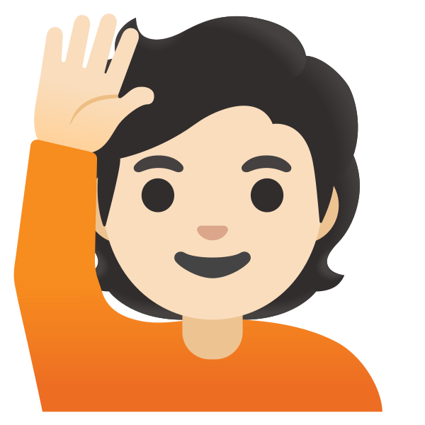 Emoji U1f64b 1f3fb