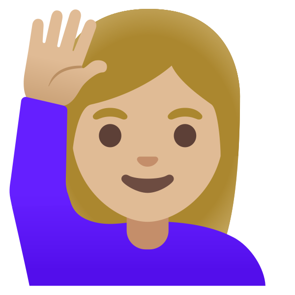 Emoji U1f64b 1f3fc 200d 2640