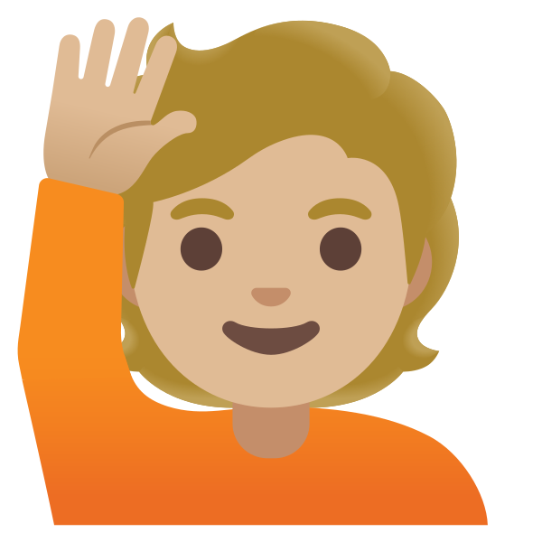 Emoji U1f64b 1f3fc