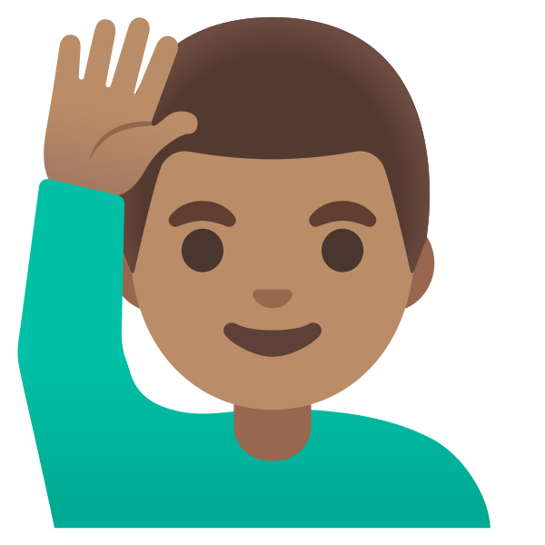 Emoji U1f64b 1f3fd 200d 2642