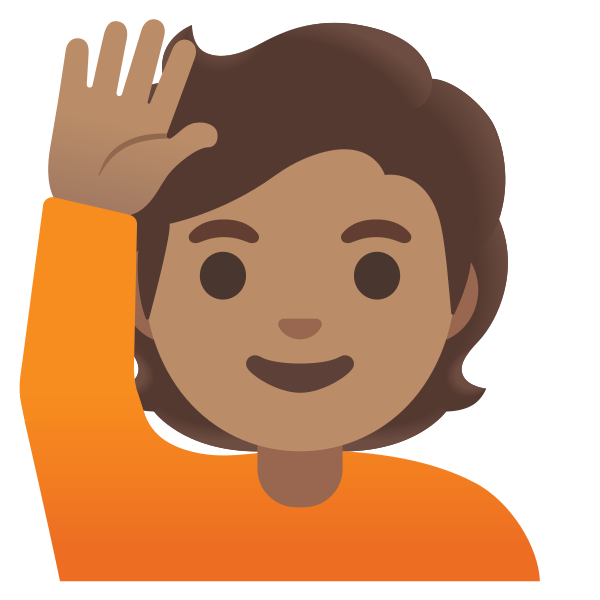 Emoji U1f64b 1f3fd
