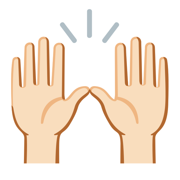 Emoji U1f64c 1f3fb