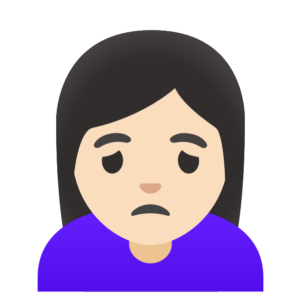 Emoji U1f64d 1f3fb 200d 2640