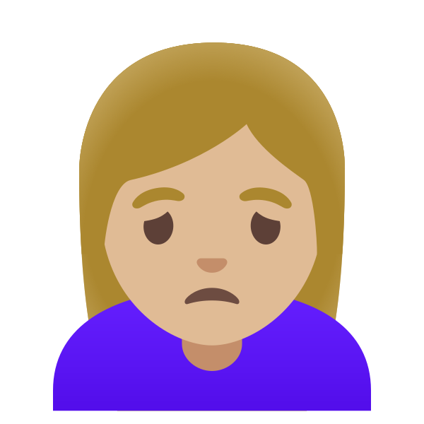 Emoji U1f64d 1f3fc 200d 2640