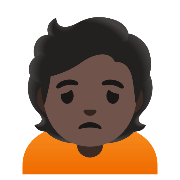 Emoji U1f64d 1f3ff