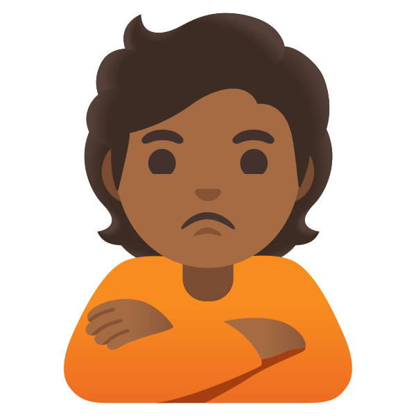 Emoji U1f64e 1f3fe
