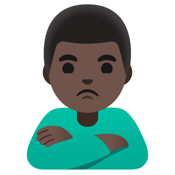 Emoji U1f64e 1f3ff 200d 2642