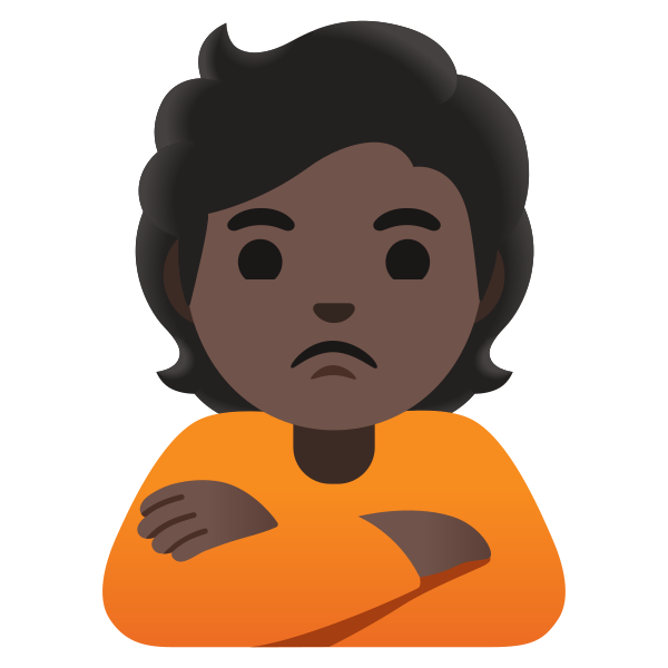 Emoji U1f64e 1f3ff