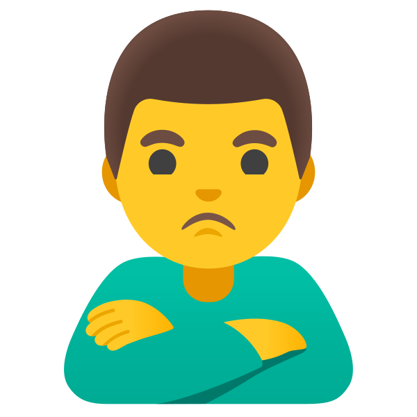 Emoji U1f64e 200d 2642