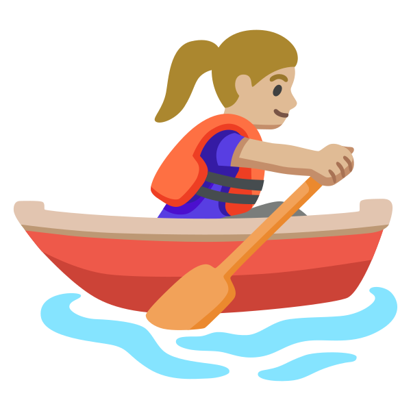 Emoji U1f6a3 1f3fc 200d 2640