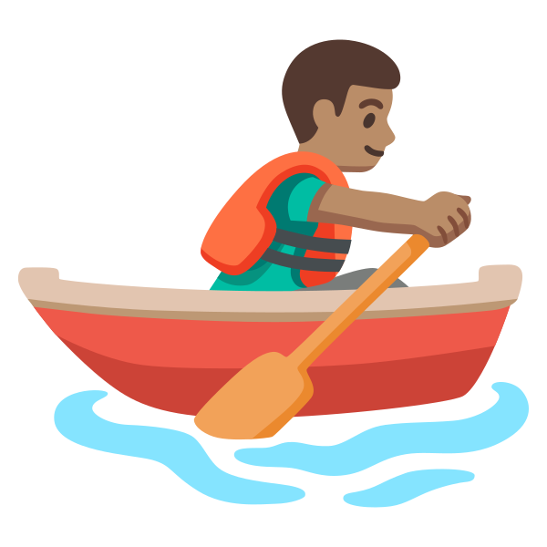 Emoji U1f6a3 1f3fd 200d 2642