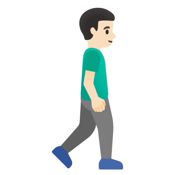 Emoji U1f6b6 1f3fb 200d 2642 200d 27a1
