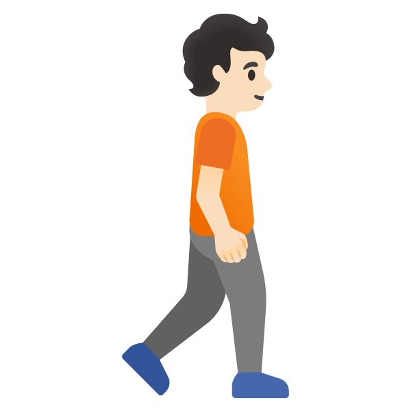 Emoji U1f6b6 1f3fb 200d 27a1