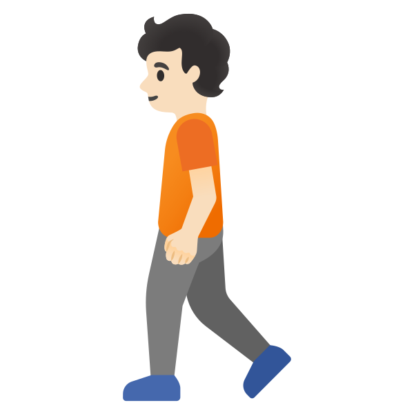 Emoji U1f6b6 1f3fb