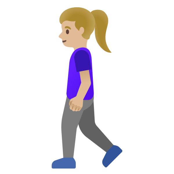 Emoji U1f6b6 1f3fc 200d 2640