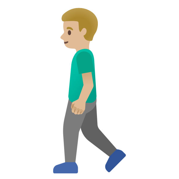 Emoji U1f6b6 1f3fc 200d 2642