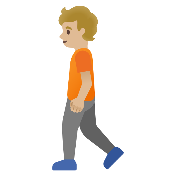 Emoji U1f6b6 1f3fc
