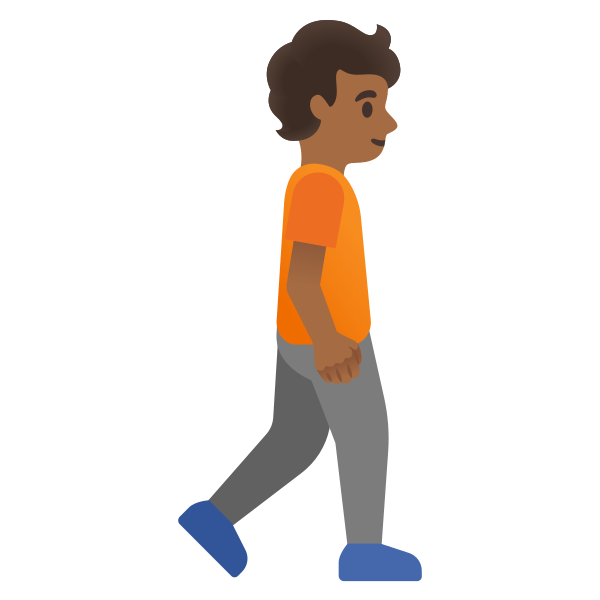 Emoji U1f6b6 1f3fe 200d 27a1