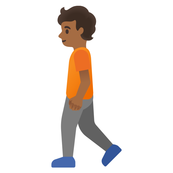 Emoji U1f6b6 1f3fe