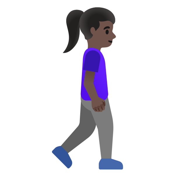 Emoji U1f6b6 1f3ff 200d 2640 200d 27a1