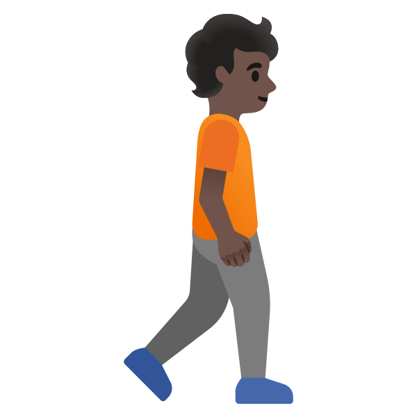Emoji U1f6b6 1f3ff 200d 27a1