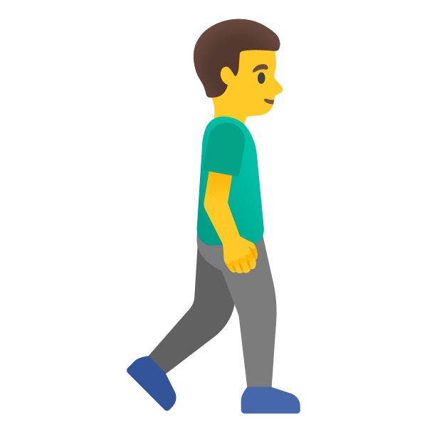 Emoji U1f6b6 200d 2642 200d 27a1