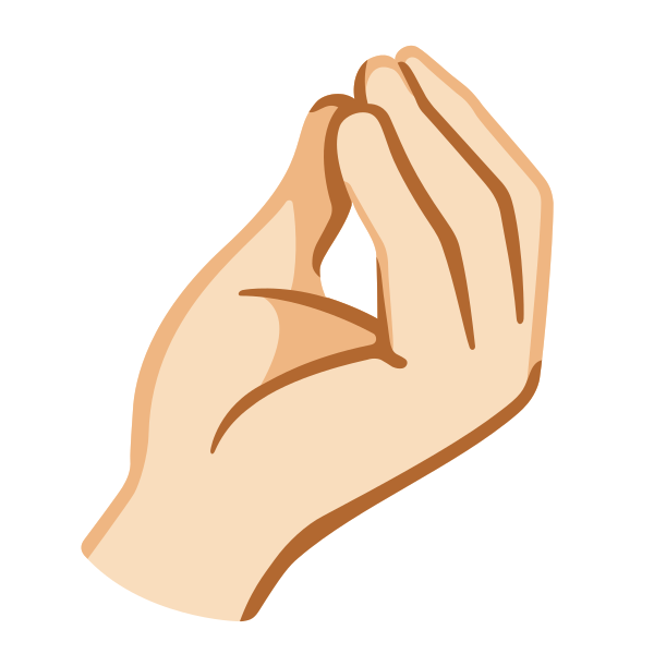 Emoji U1f90c 1f3fb