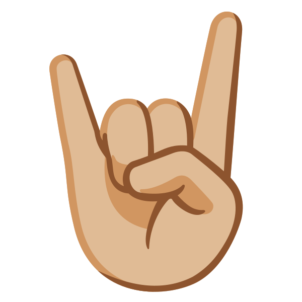 Emoji U1f918 1f3fc