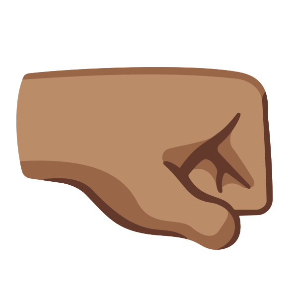 Emoji U1f91c 1f3fd