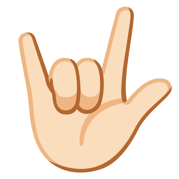 Emoji U1f91f 1f3fb