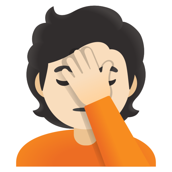 Emoji U1f926 1f3fb