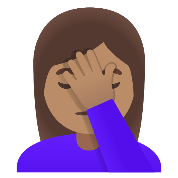 Emoji U1f926 1f3fd 200d 2640