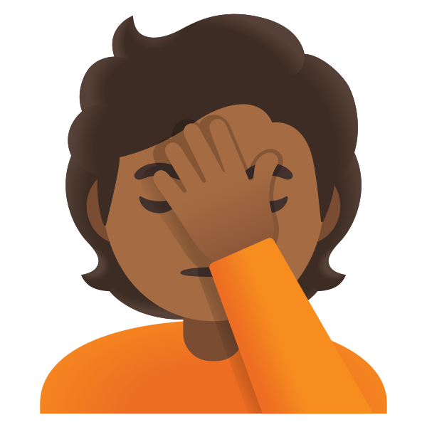 Emoji U1f926 1f3fe