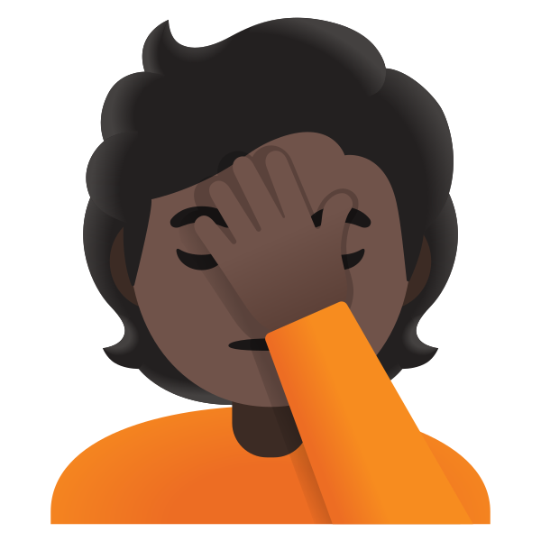 Emoji U1f926 1f3ff
