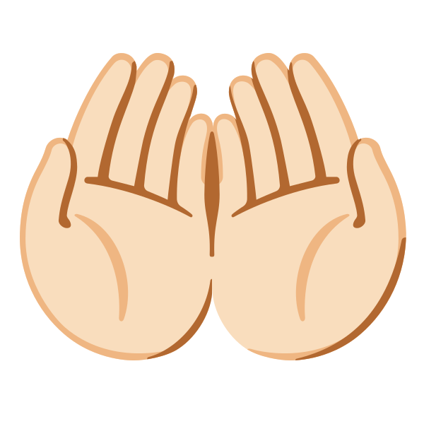 Emoji U1f932 1f3fb