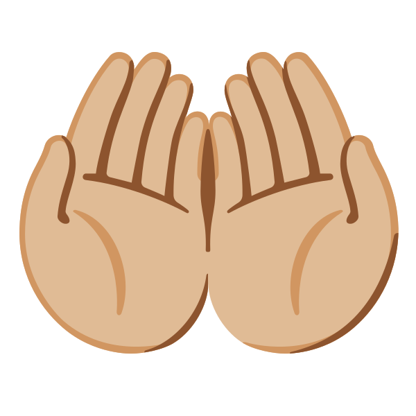 Emoji U1f932 1f3fc
