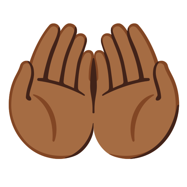 Emoji U1f932 1f3fe