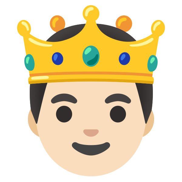 Emoji U1f934 1f3fb