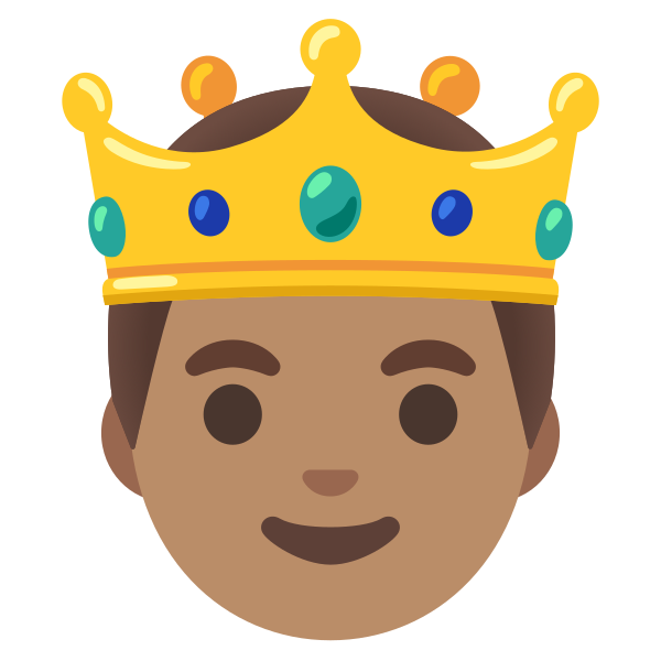 Emoji U1f934 1f3fd