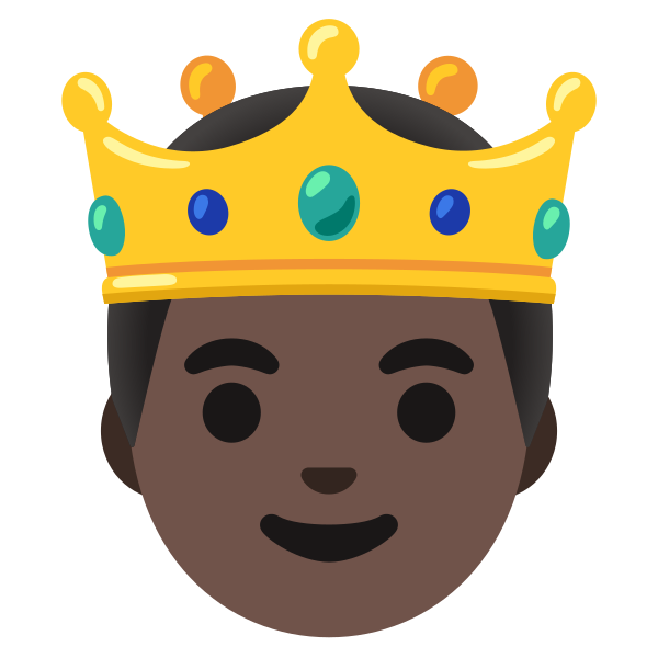 Emoji U1f934 1f3ff